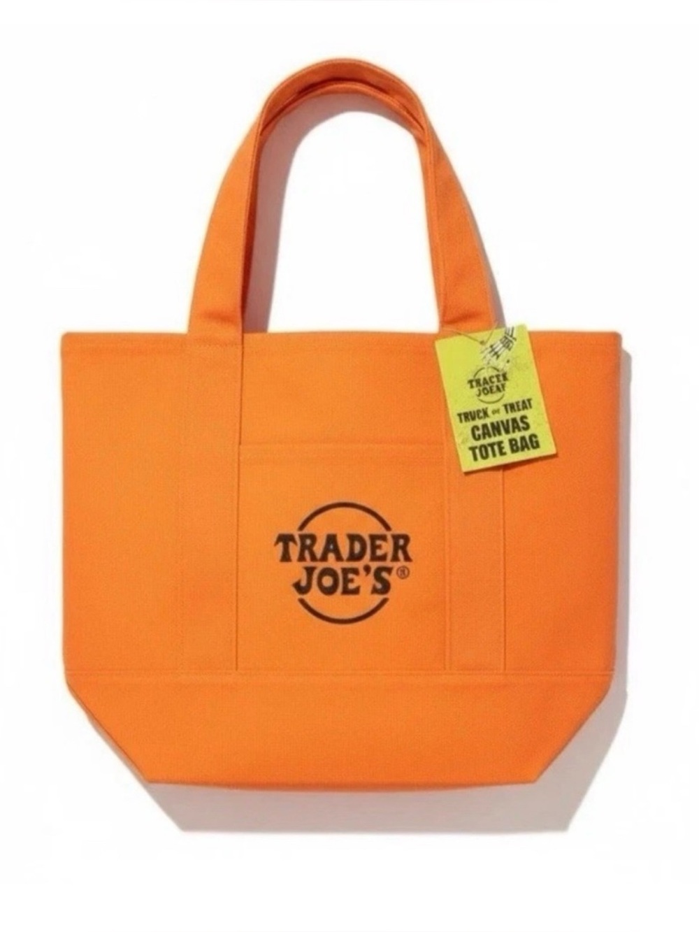 NWT Trader Joe's Limited Edition Trick-or-Treat Halloween Mini Canvas Tote Bag